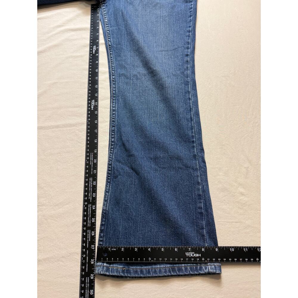 Womens Levi Strauss Signature Mid Rise Bootcut Jeans 12 Short‎ Stretch - Picture 2 of 6